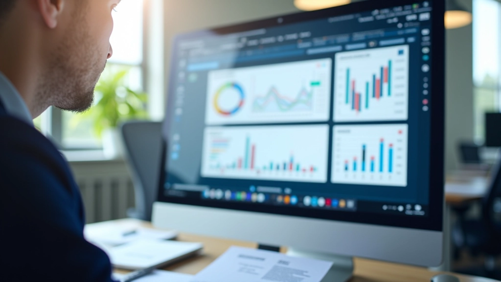 Graphiques de tendances PMI sur plusieurs mois affichés sur un écran d'analyse