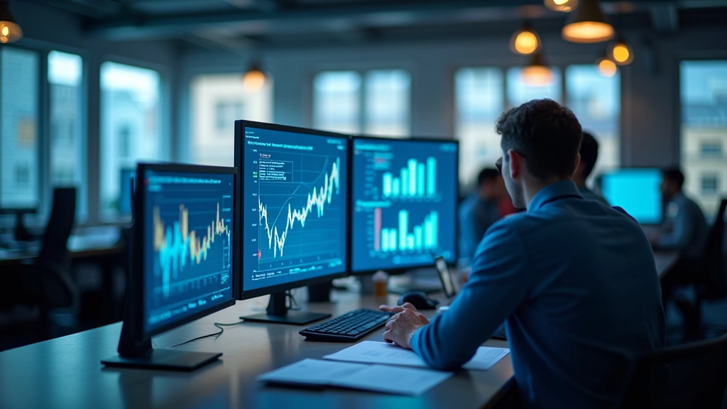 Analyse des indicateurs économiques PMI en temps réel dans un bureau moderne